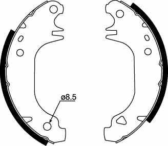 TRW SABOTS DE FREIN À TAMBOUR CITROEN VISA 17 D, 16 GTI. 1984-89 - milautoparts-fr.ukrlive.com