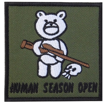 Naszywka Human Season Open 95x95 mm Haft - idealna dla odważnych