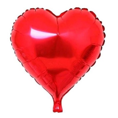 Czerwone serce folia Balon czerwony