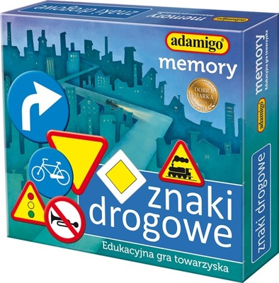 GRA MEMORY MEMO ZNAKI DROGOWE gra pamięciowa dla dzieci +7 lat