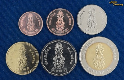 TAJLANDIA zestaw 6 monet