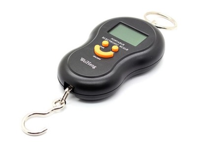 WAGA WĘDKARSKA ELEKTRONICZNA PODŚWIETLANA Z HAKIEM 50 KG