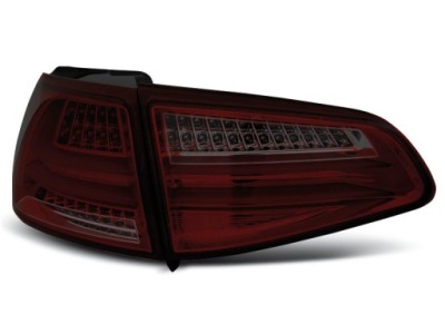 Лампи задня vw golf 7 led bar smoked red світлодіодний фото №1