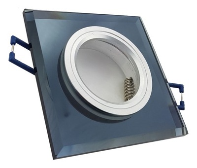 HIT Oprawa szklana halogen led kwadrat szkło +gu10