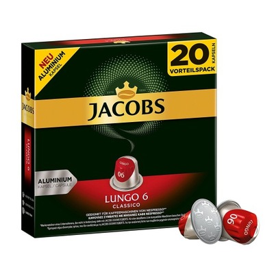 Kapsułki do Nespresso Jacobs Lungo Classico 20 szt