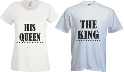 Koszulki dla PAR THE QUENN KING 01 nadruk imię