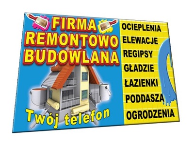 BANER REKLAMOWY 2x1m PROJEKT GRATIS banery szyld