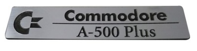 Badge sticker znaczek Amiga 500 Plus