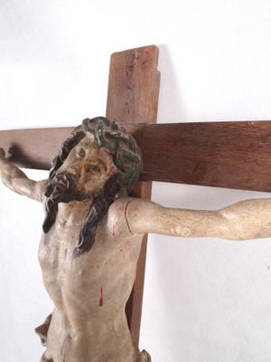 Chrystus na krzyżu XIX/XX wiek 54 cm