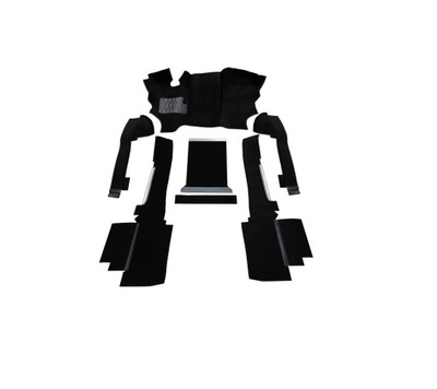 Килимки підлога чорні vw bus t3 turbo дизель фото №1