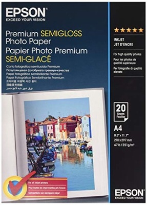 Papier foto Epson PREMIUM SemiGLOSSY A4 251g 20ark