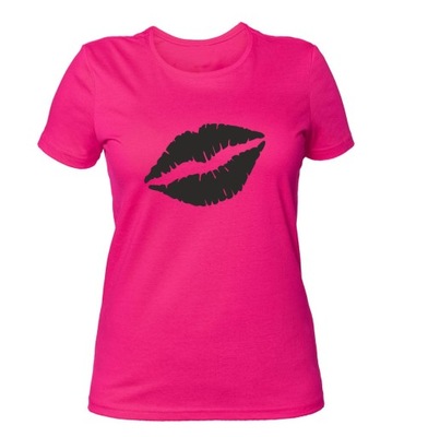 Koszulka S&S damska różowa USTA LIPS