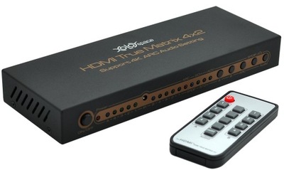 Przełącznik HDMI Switch 4x1 4K 2K ARC SPDIF! Pilot