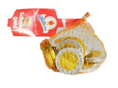 MONETY złote czekoladowe cukierki z NIEMIEC