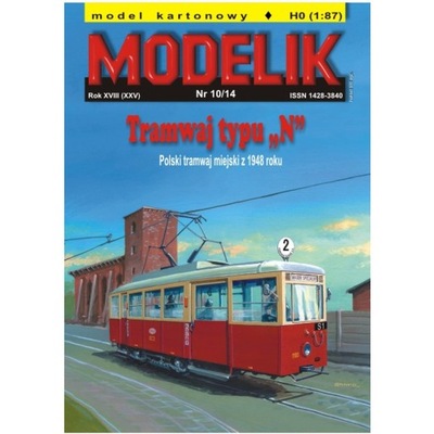 Modelik 10/14 - Tramwaj typu N 1:87 (H0)