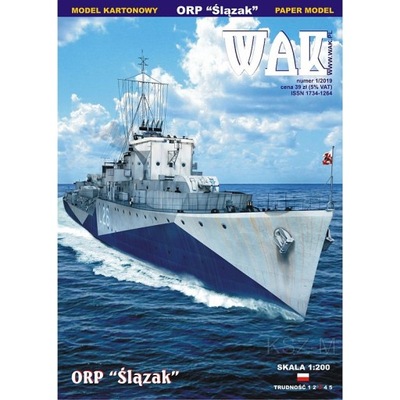 WAK 1/19 - Niszczyciel ORP Ślązak 1:200