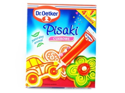 KOLOROWE CUKROWE PISAKI Dr.Oetkera 4 kolory