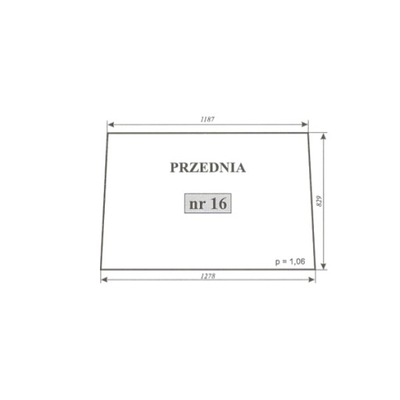 szyba przednia Zetor 5211, 5245, 6211, 7211, 7745, 6011, 6045, 7011, 7045