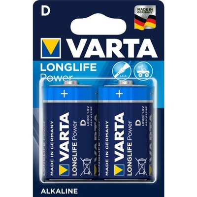 2x BATERIA alkaliczna VARTA LONGLIFE LR20 D R20
