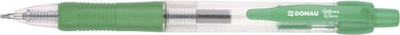 Długopis żelowy automatyczny 0,5mm DONAU zielony