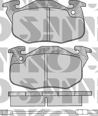 SAMKO PADS BRAKE FRONT CITROEN PEUGEOT RENAULT GDB327 - milautoparts-fr.ukrlive.com