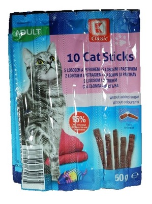 Łosoś Cat Sticks niemieckie przekąski dla kota ryb