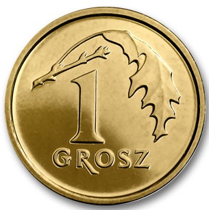 1 grosz 2020 r MW - menniczy z woreczka