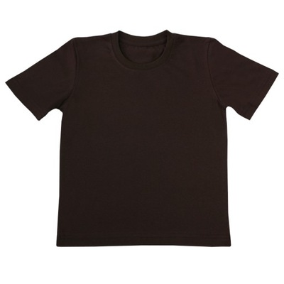 Gładka koszulka t-shirt Gracja - brązowy - 92