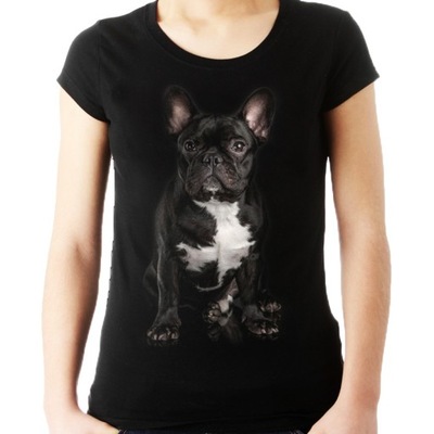 Koszulka z psem Buldogiem Francuskim pies HQ -XL