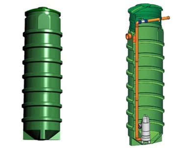 Przepompownia szakk P450W 851l PP 700-2360 pompa