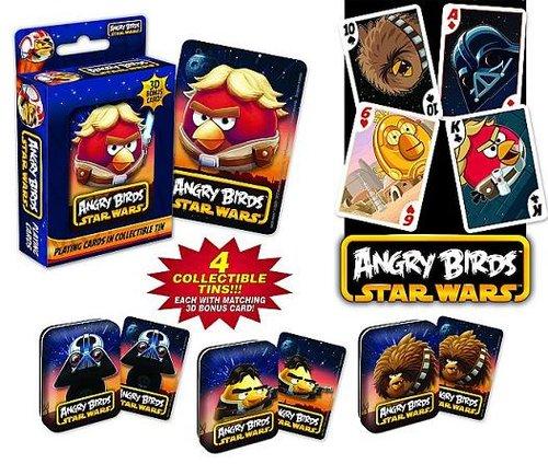 Игральные карты Angry Birds Star Wars с 3D-картой