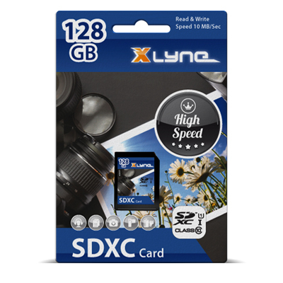 Xlyne 7312800 Карта памяти SDXC класса 10, 128 ГБ