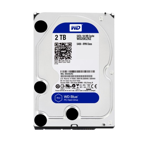 Жесткий диск Western Digital Blue WD20EZRZ 2 ТБ SATA III 3,5 дюйма для видеонаблюдения