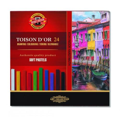 Koh-I-Noor PASTELE SUCHE TOISON DOR 24 KOLORY 8584