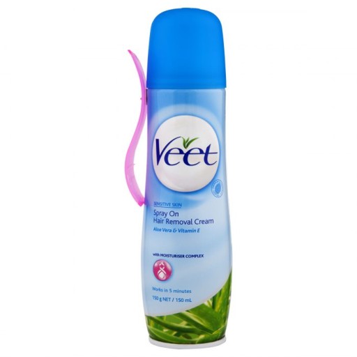 Крем для депиляции Veet 150 мл Пена с лопаточкой для нанесения Эффективен