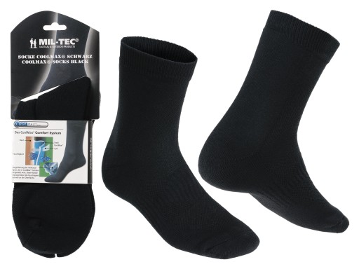 Mil-Tec Skarpety Termoaktywne Krótkie COOLMAX Oliv 39-41