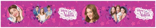 VIOLETTA VIOLETTA DISNEY ОБОИ С ДЕКОРАТИВНОЙ ПОЛОСКОЙ, ОГРАНИЧИТЕЛЬ