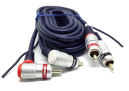 Kabel CARAUDIO do wzmacniacza 2x RCA + STER. 0,5m