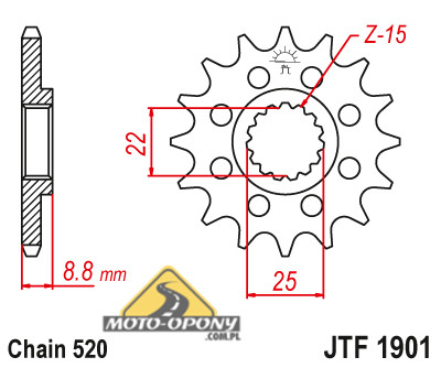 Комплект привода KTM SX-F 250 Super Reinforced. X-кольцо