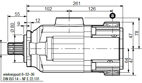 ПРЯМОЙ ПОРШНЕВОЙ НАСОС PA32 0511515 HYDRO LEDUC