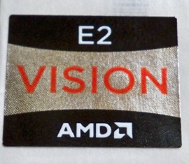 Оригинальная наклейка AMD E2 VISION (98)