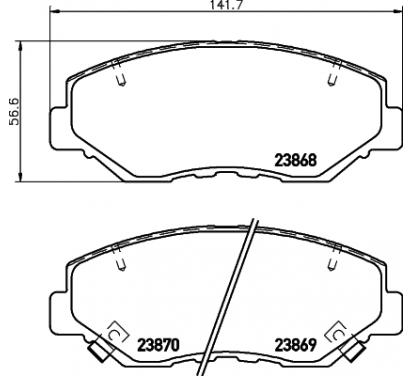 ПЕРЕДНИЕ ДИСКИ, КОЛОДКИ, HONDA CR-V II 01- 300мм