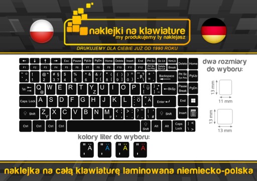 QWERTY + НЕМЕЦКИЕ наклейки на клавиатуру!!