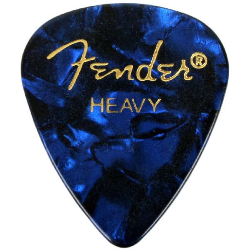 Пик Fender Premium Celluloid Blue Moto Heavy