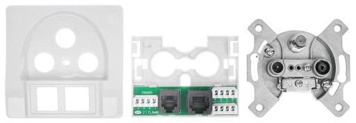 Терминальная розетка GAR-SAT/2RJ SAT+RJ45+RJ11