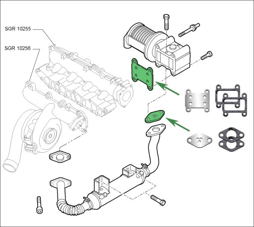 Заглушки EGR 1.9 TiD SAAB 9-3 9-5 150KM Z19DTH