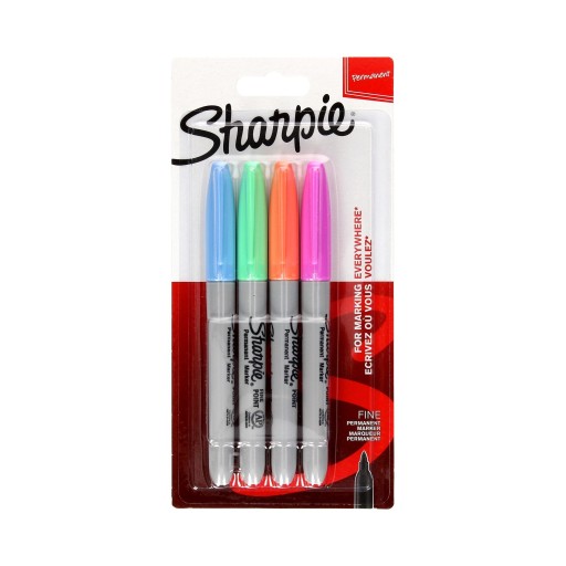 4-цветные пастельные перманентные маркеры Sharpie Fine