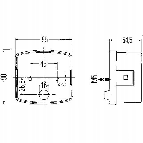 John Deere AL67208 задний левый комбинированный фонарь