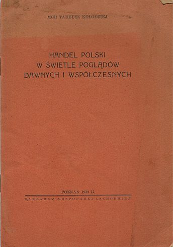 Польская торговля в свете взглядов... / Т. Колодзей