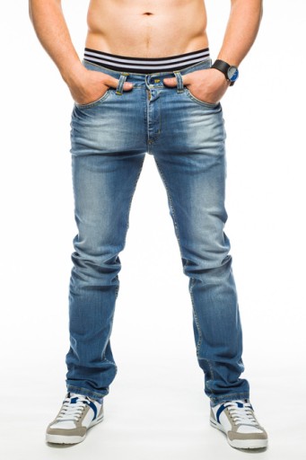 SPODNIE MĘSKIE VANKEL JEANS - 620 - 82CM L30